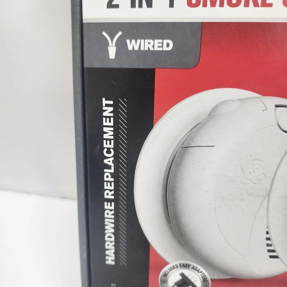 First Alert 2 Pack  2-in-1 Smoke & Carbon Monoxide Alarms w/ Voice Alerts